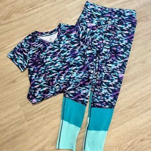 Girls’ Champion Colored Lights T-shirt and Leggings Set
